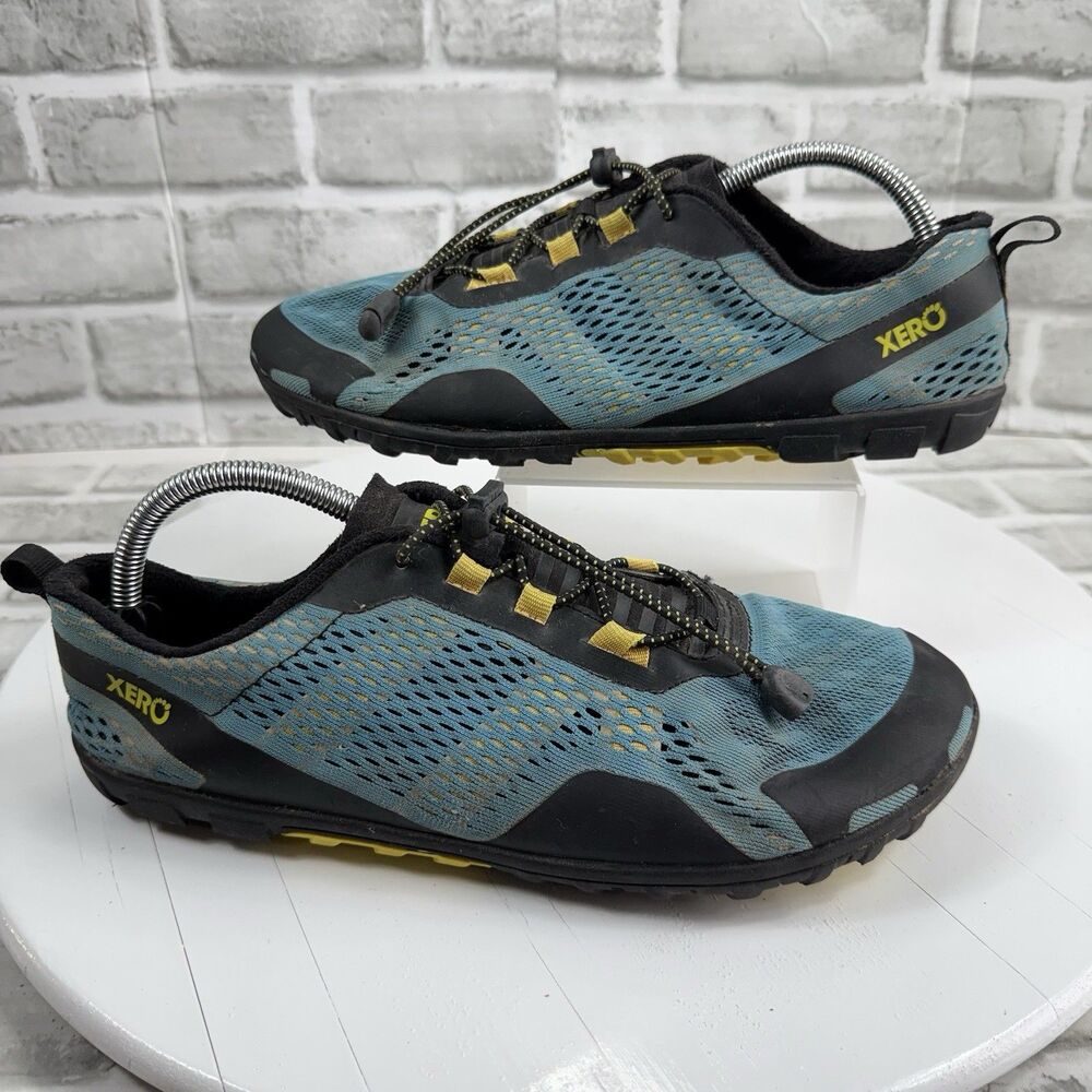 Xero  Aqua X Sport Men's  Size 10.5 Aqua Blue Black Yellow Barefoot Water Shoes